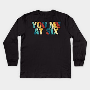 Retro Color - You Me At Six Kids Long Sleeve T-Shirt